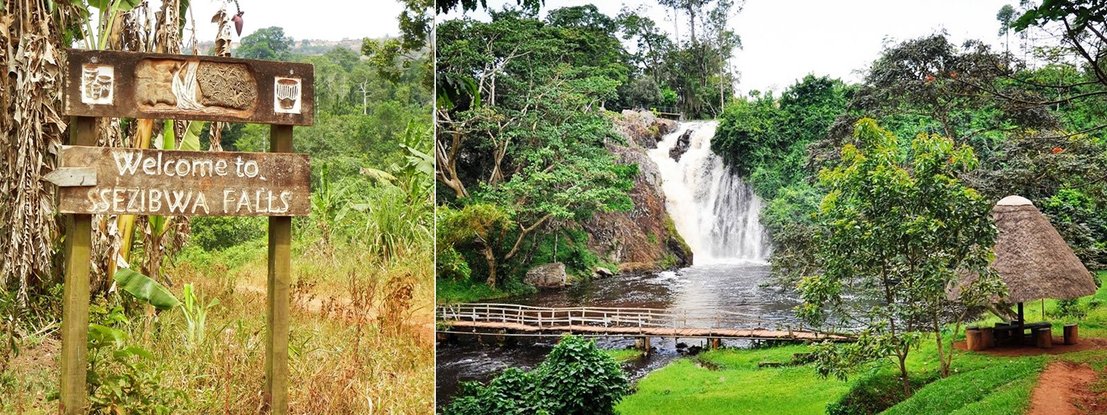 welcome to sezibwa falls in Uganda