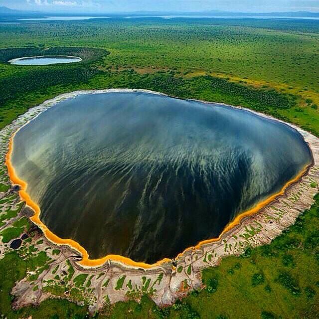 Explosion craters in Queen Elizabeth