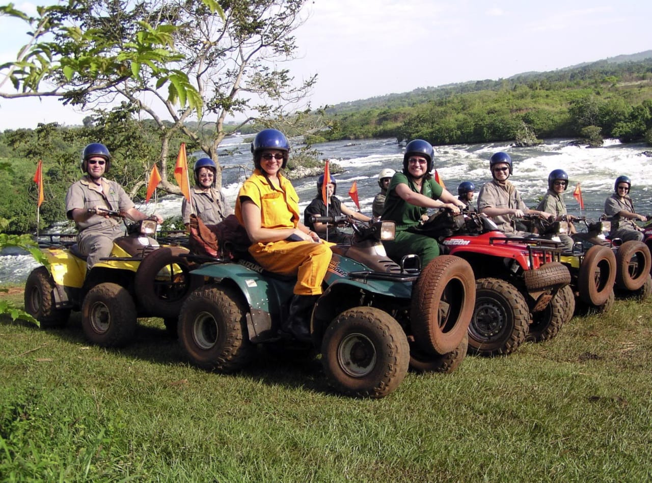 Quad biking in Jinja with Freinds